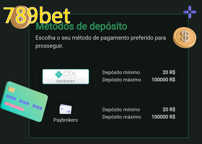 O cassino 789betbet oferece uma grande variedade de métodos de pagamento